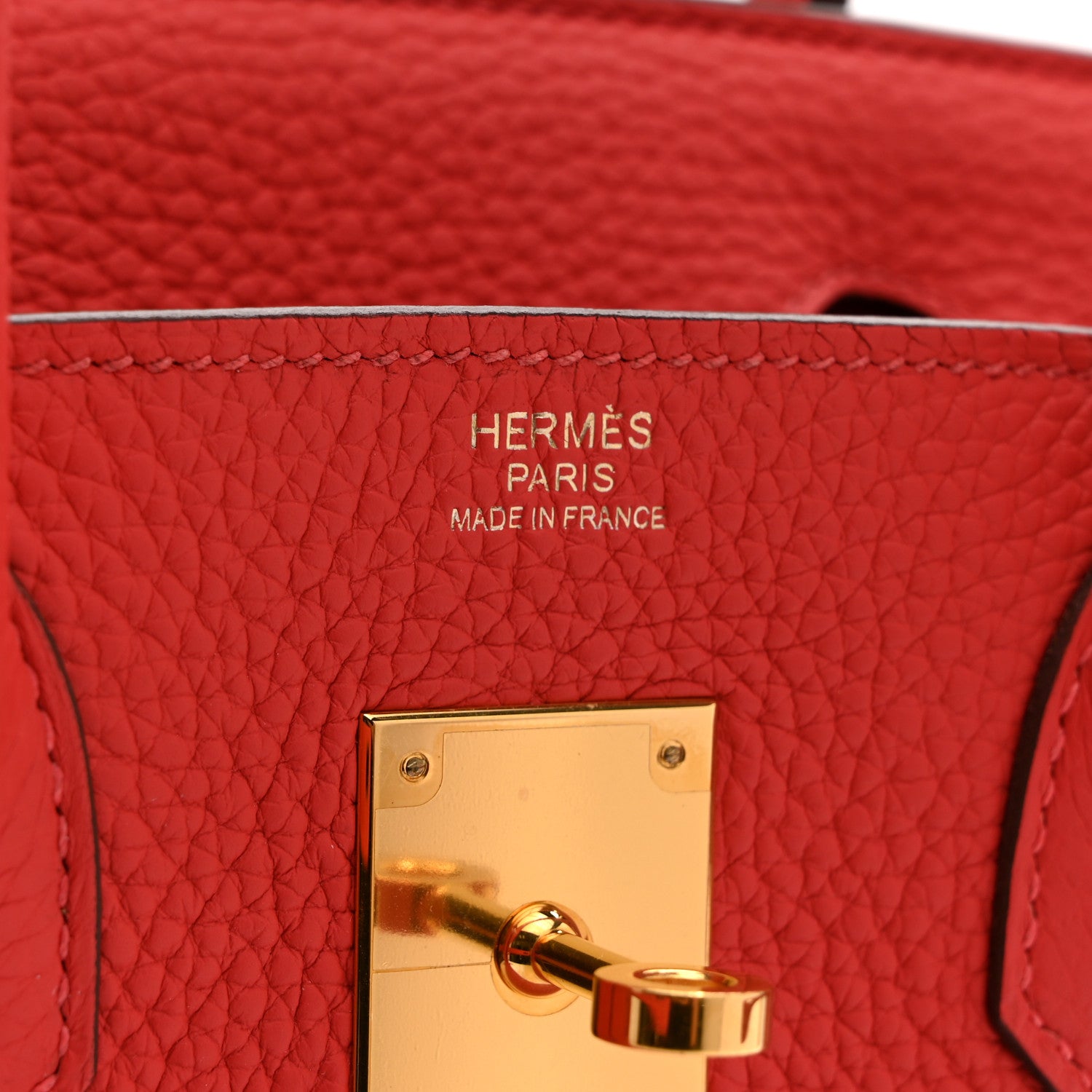 Hermes Taurillon Clemence Birkin 30 Rouge Pivoine 11 of 19