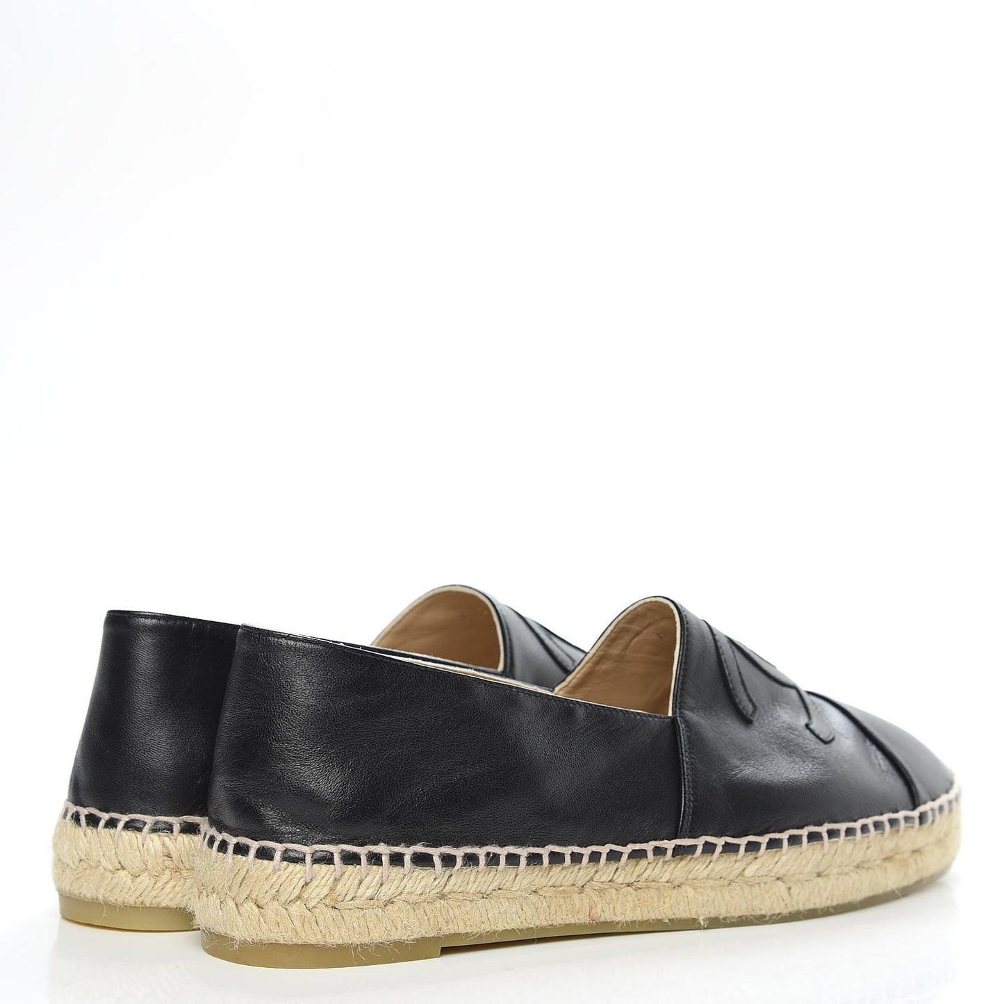 Lambskin CC Espadrilles 41 Black