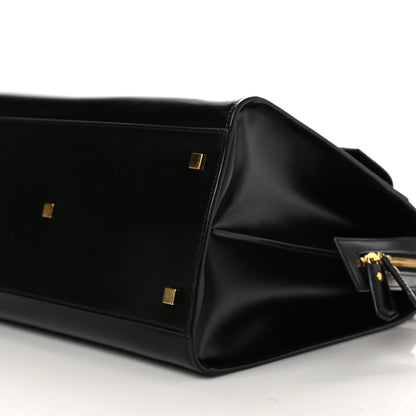 Saint Laurent Shiny Calfskin Large Uptown Tote Black 6 of 8