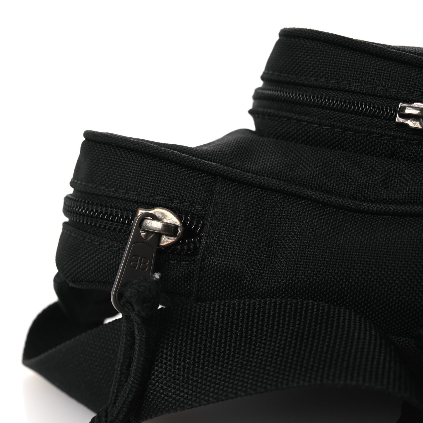 Nylon Logo Explorer Crossbody Messenger Bag Black