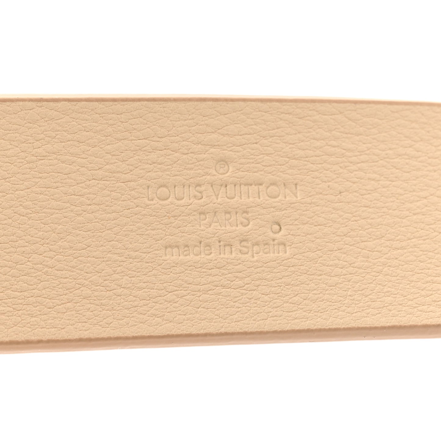 Taurillon Calfskin 35mm LV Initiales Belt 90 36 Black Creme