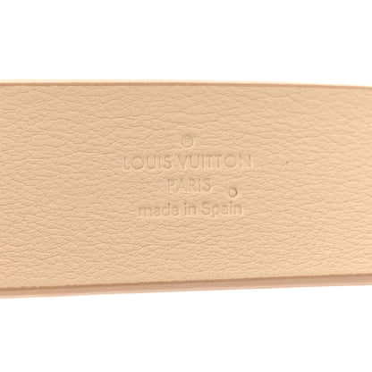Louis Vuitton Taurillon Calfskin 35mm LV Initiales Belt 90 36 Black Creme 4 of 6