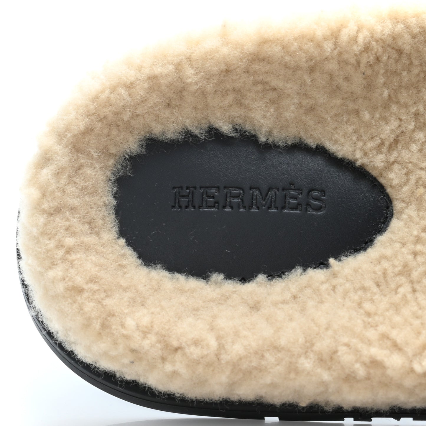 Veau Indios Woolskin Mens Chypre Sandals 46 Black Ecru