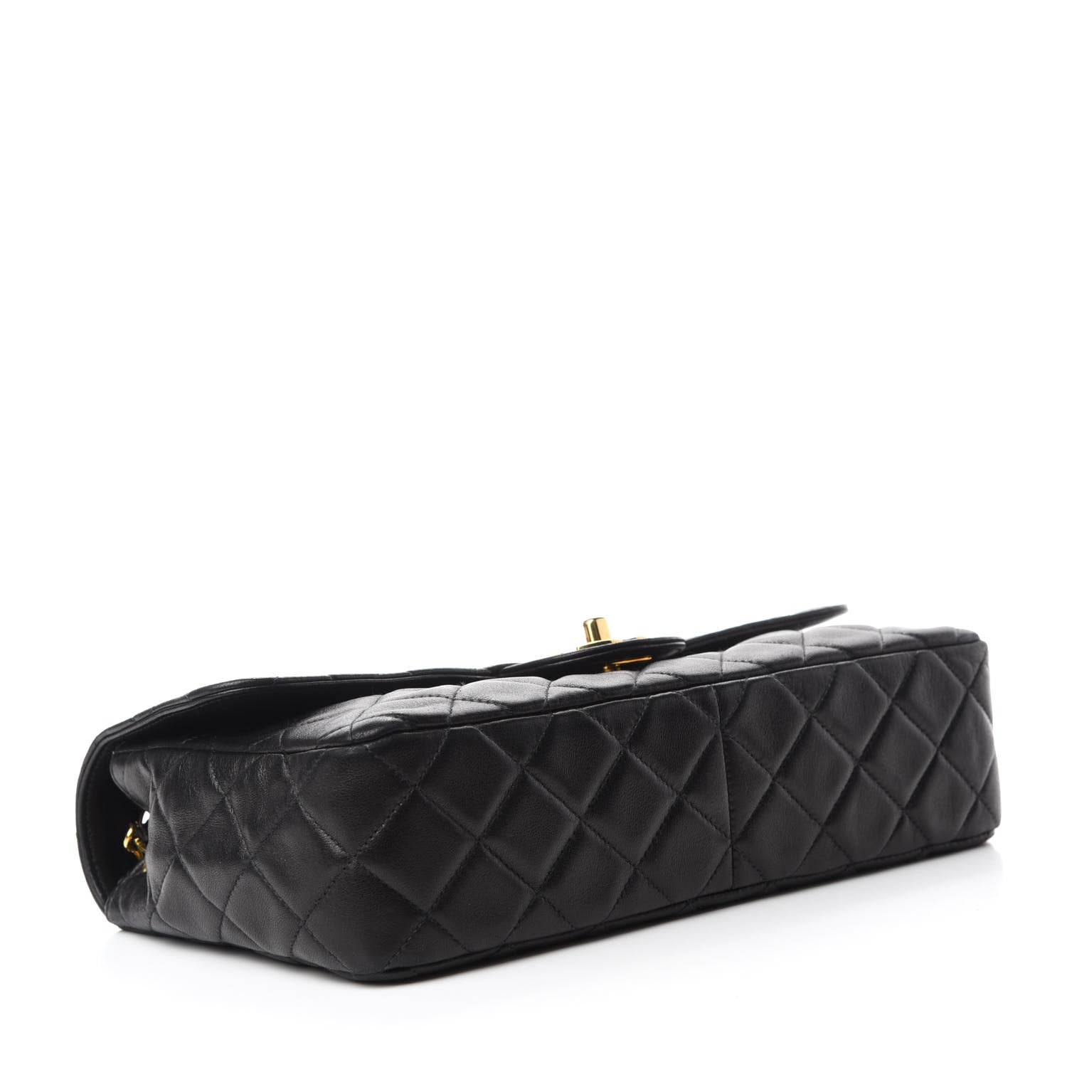 Chanel Lambskin Quilted Medium Single Flap Black 4 of 12