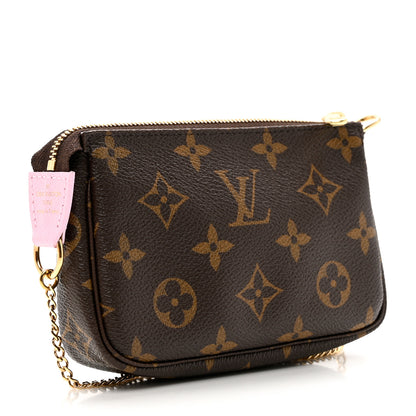 Louis Vuitton Monogram 2021 Christmas Animation Japanese Garden Mini Pochette Accessories Wisteria Pink 3 of 8