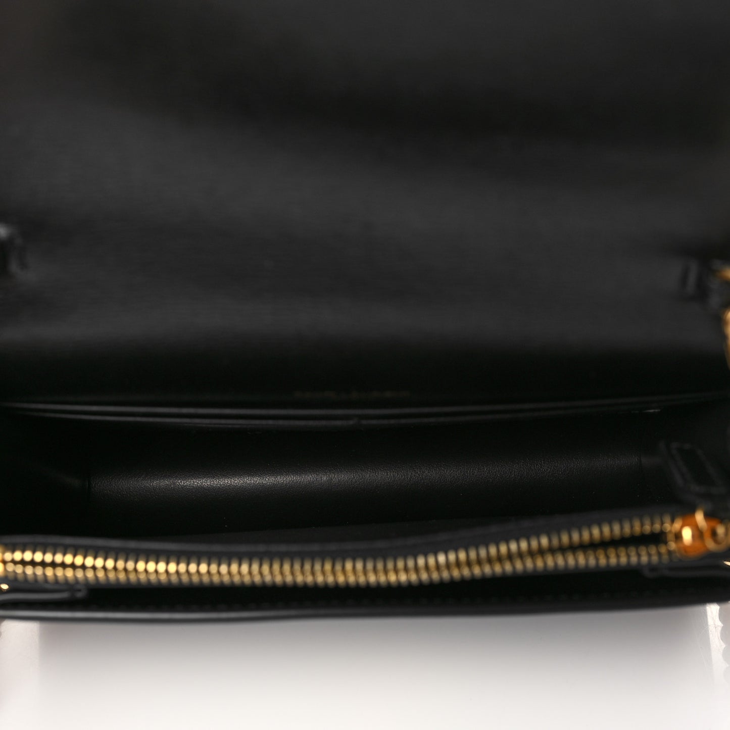 Calfskin Monogram Sunset Chain Wallet Black