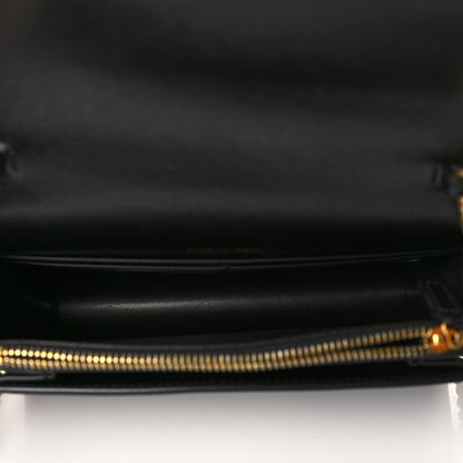 Saint Laurent Calfskin Monogram Sunset Chain Wallet Black 4 of 7