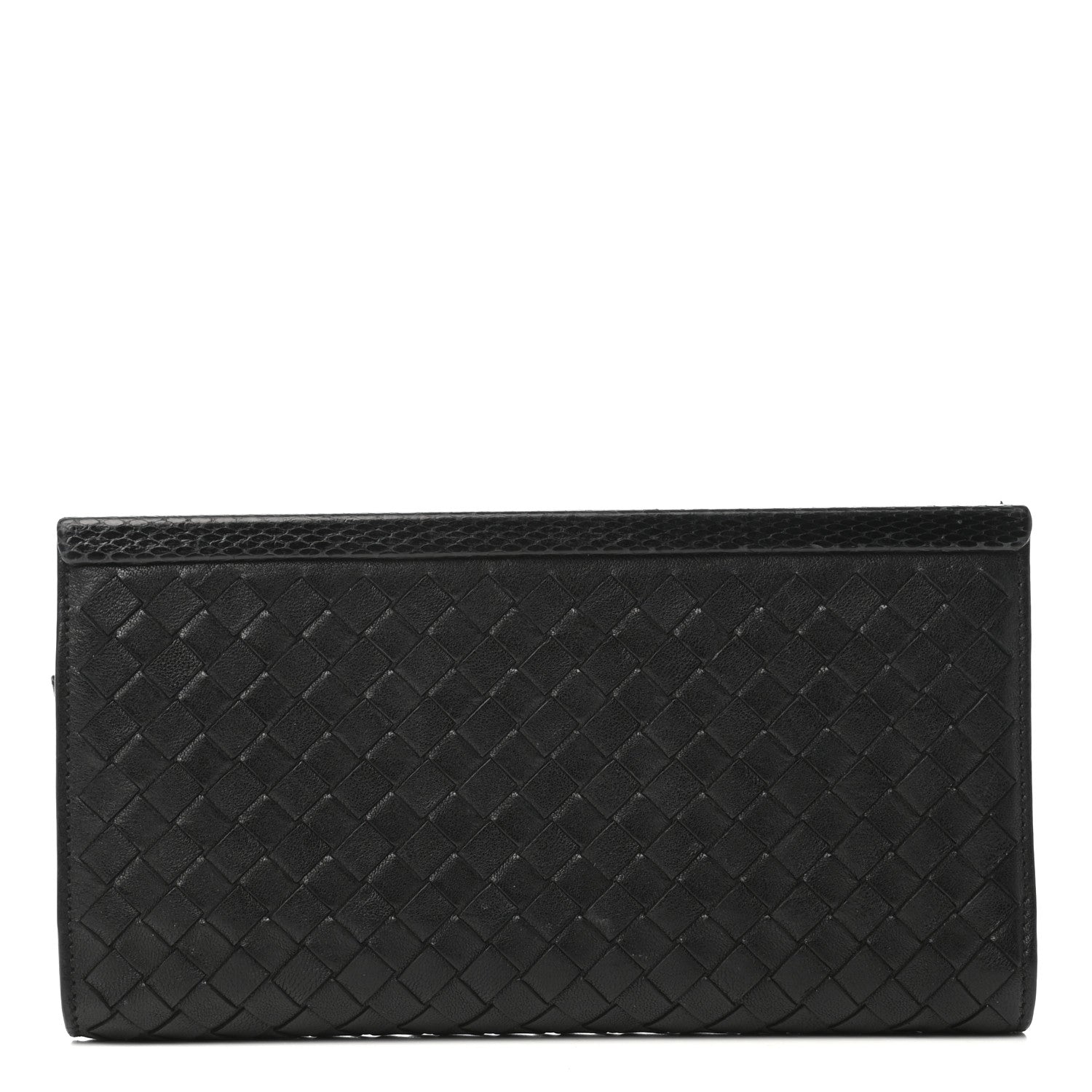 Bottega Veneta Nappa Ayers Intrecciato Zip Around Wallet Black 1 of 7