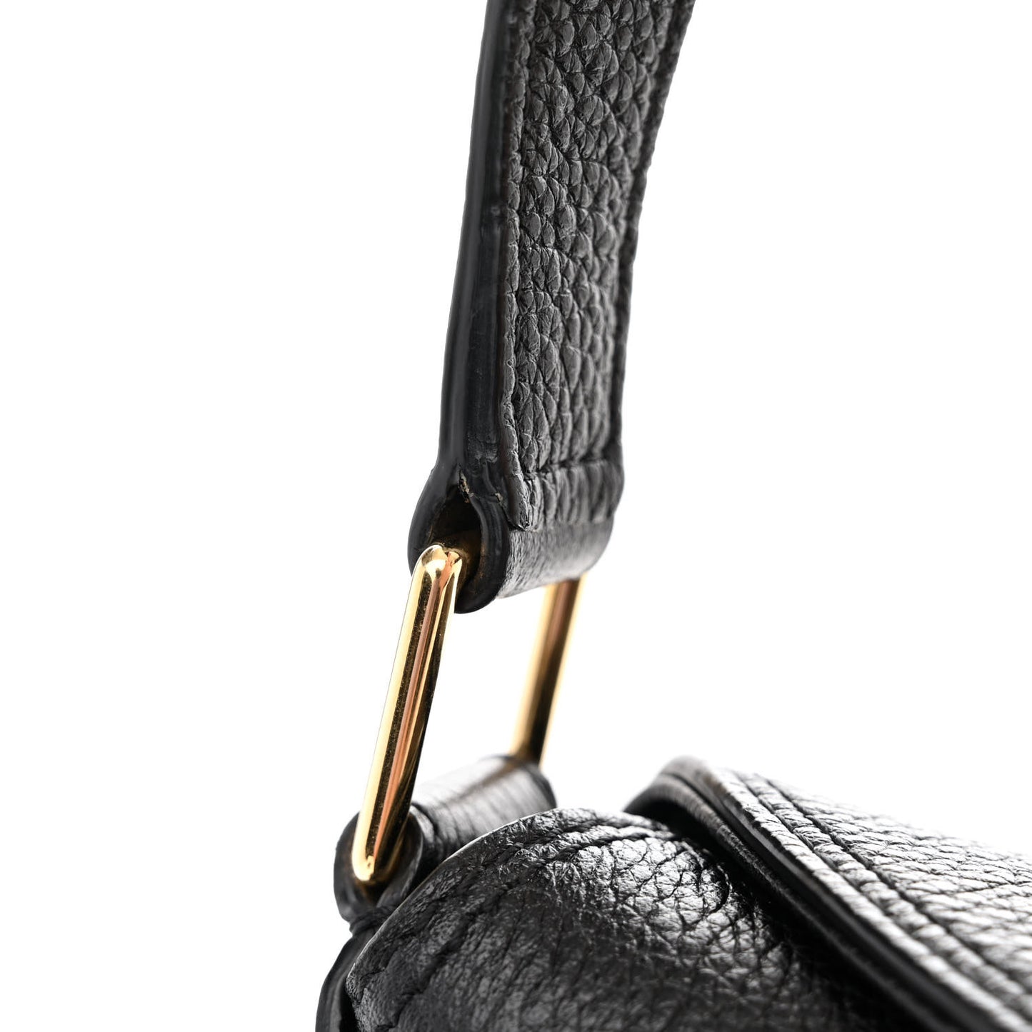 Soft Grained Calfskin Medium Bucket Bag Black