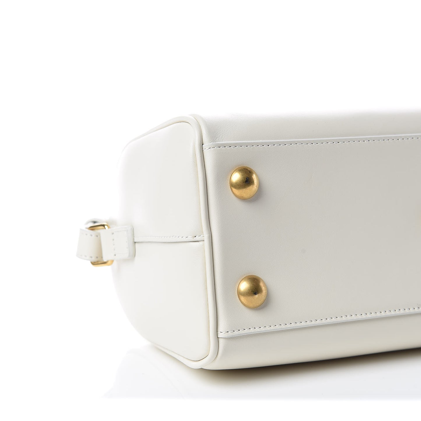 Calfskin Classic Baby Duffle Dove White