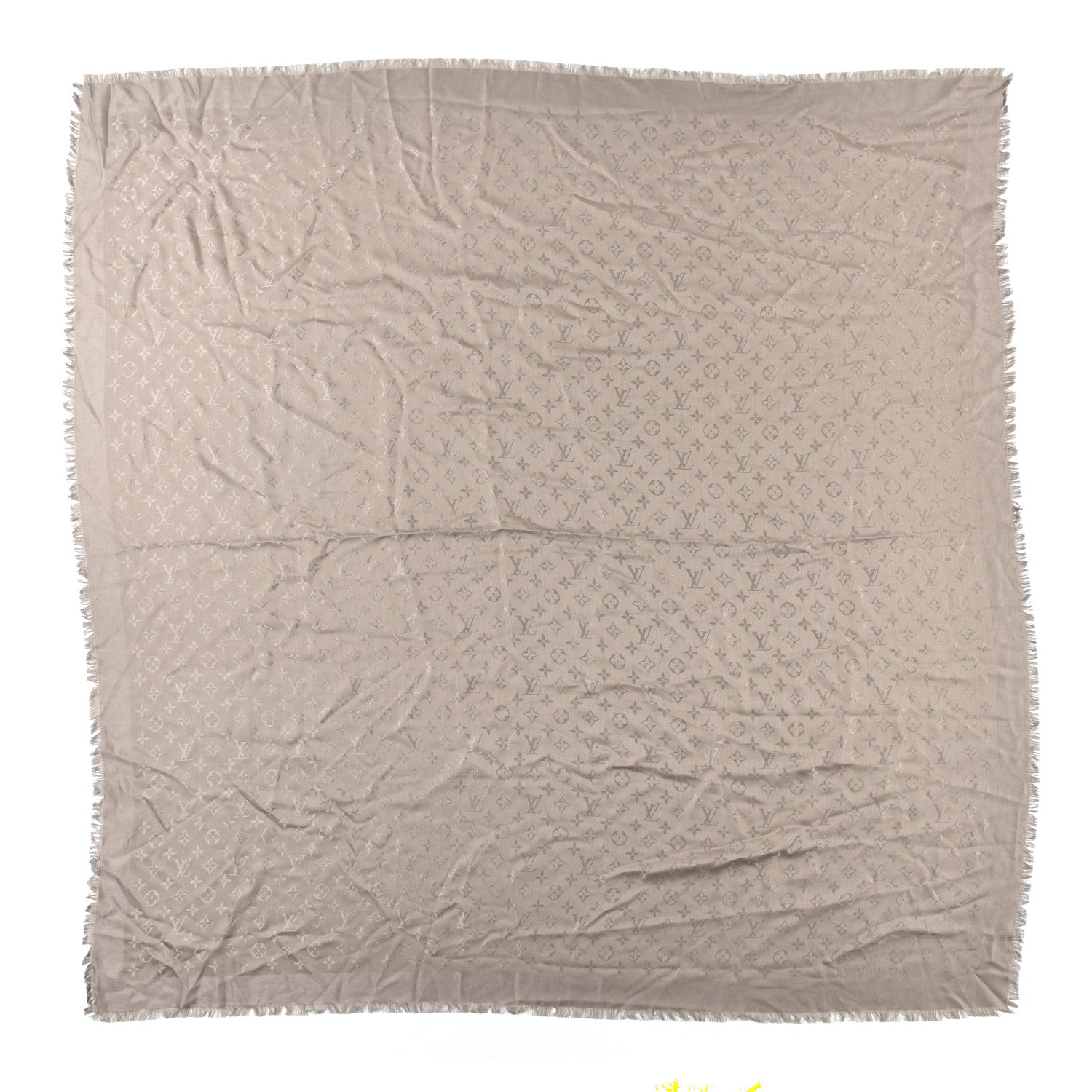 Louis Vuitton Silk Wool Monogram Shawl Verone 1 of 4