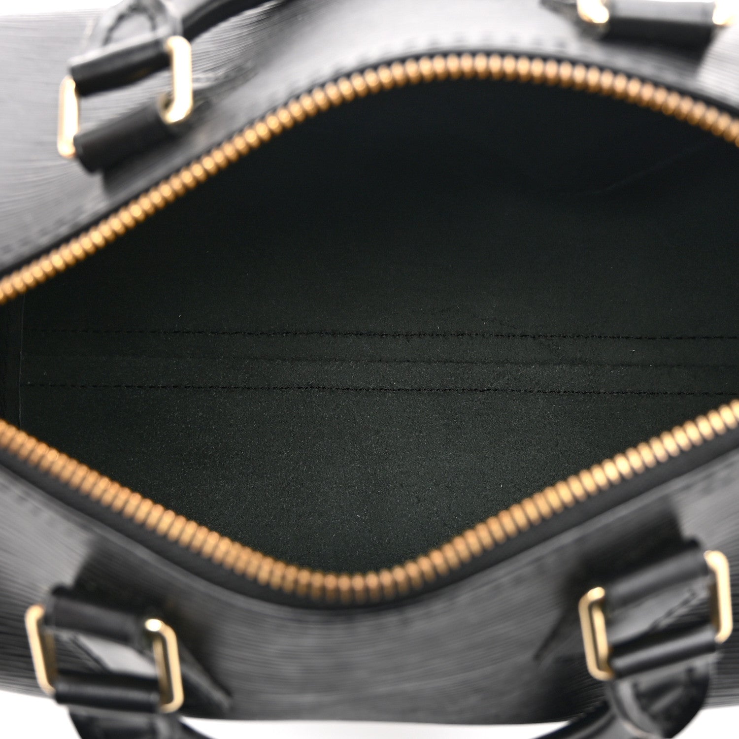 Louis Vuitton Epi Speedy 25 Black 5 of 10