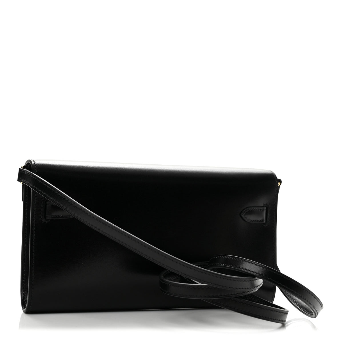 Hermes Box Kelly Wallet To Go Black 2 of 12
