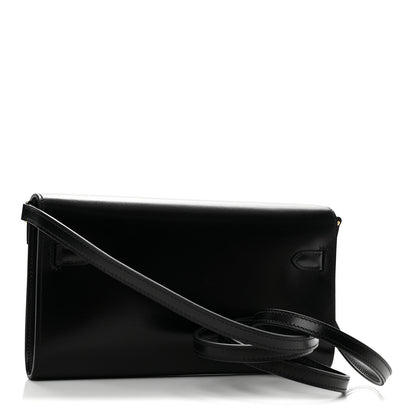 Hermes Box Kelly Wallet To Go Black 2 of 12