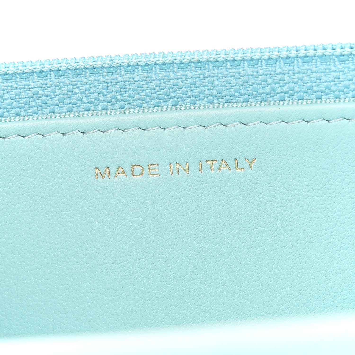 Chanel Caviar Quilted Wallet On Chain WOC Light Blue 6 of 9