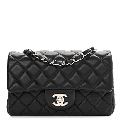 Chanel Lambskin Quilted Mini Rectangular Flap Black 1 of 10