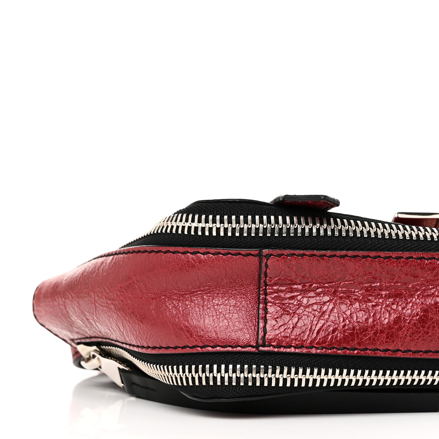 Crinkled Calfskin PS1 Mini Zip Crossbody Brick