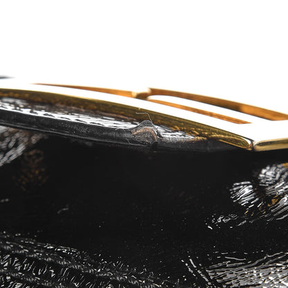 Fendi Vitello Naplak Large Convertible Baguette Black 9 of 9