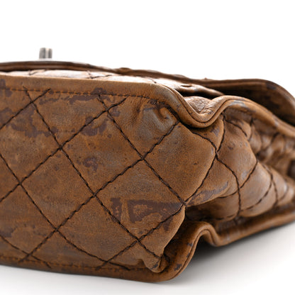 Chanel Aged Crumpled Calfskin Small Vintage Flap Brown 10 of 10