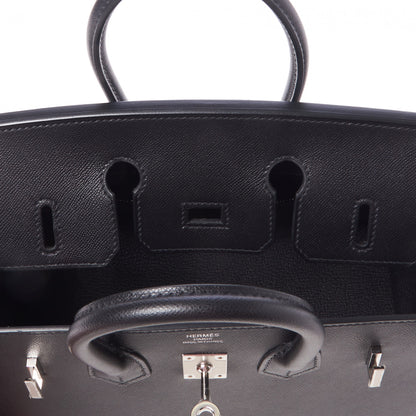 Hermes Madame Calfskin Birkin Sellier 25 Black 13 of 29