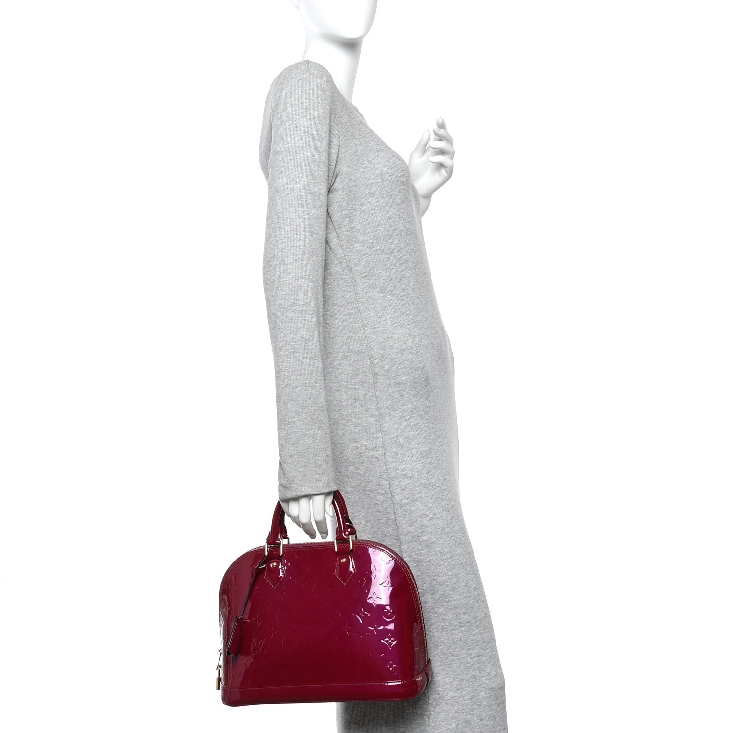 Louis Vuitton Vernis Alma PM Magenta 2 of 10