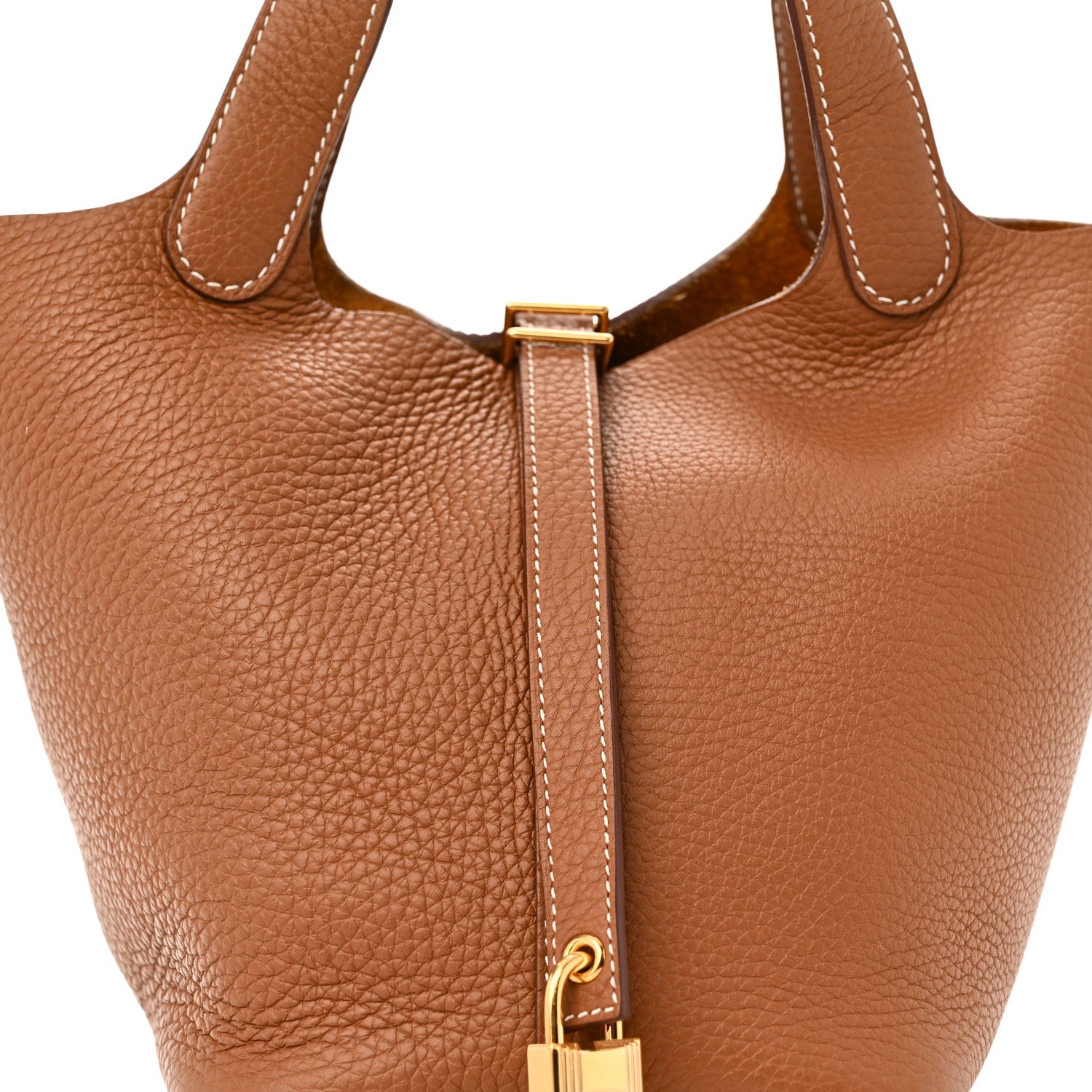 Hermes Taurillon Clemence Picotin Lock 18 PM Gold 8 of 11