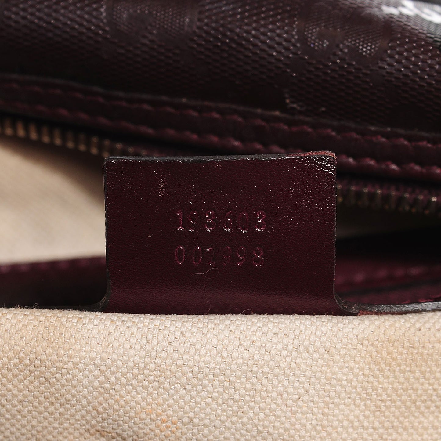 Imprime Monogram Medium Joy Boston Bordeaux