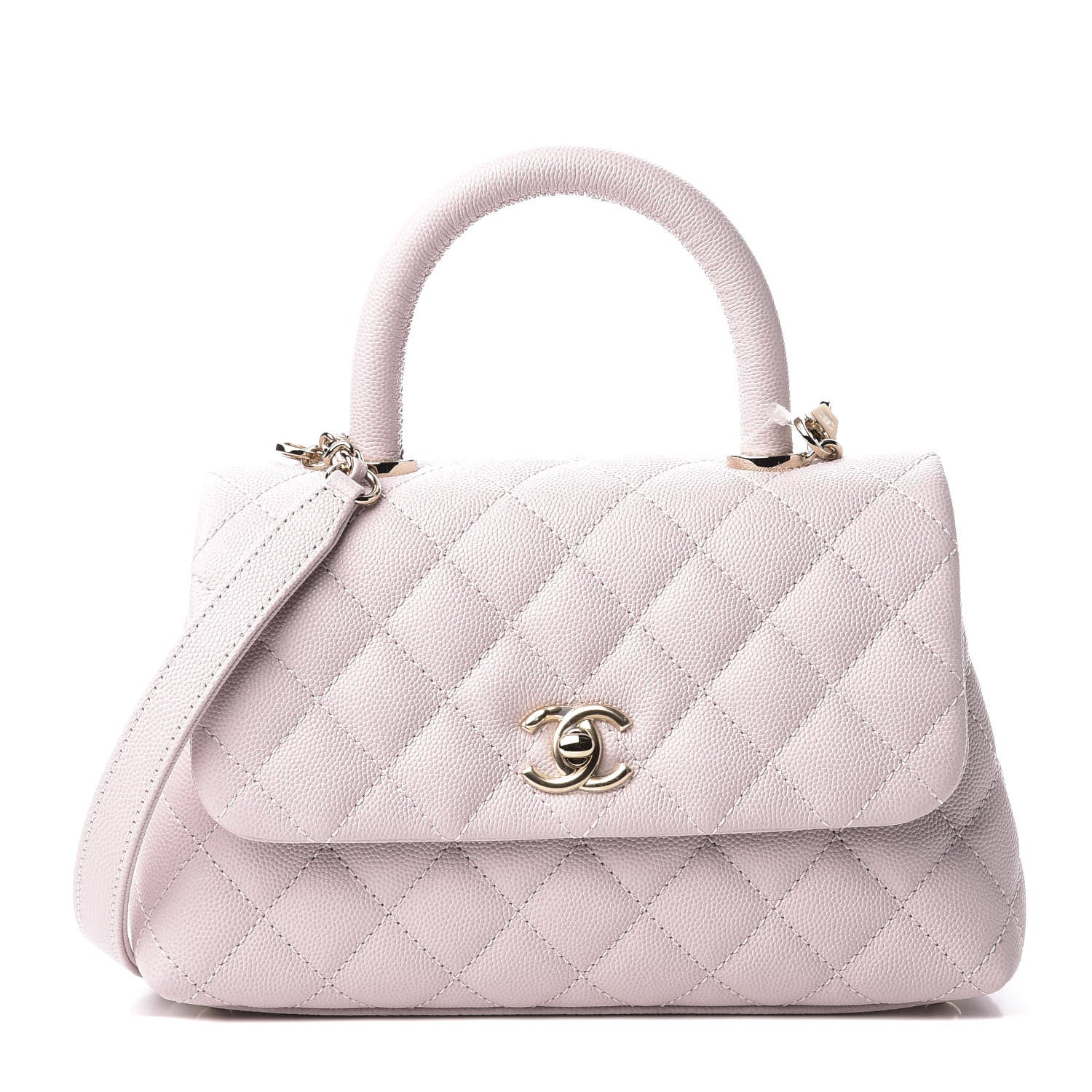 Chanel Caviar Quilted Mini Coco Handle Flap Lilas Lilac 1 of 10