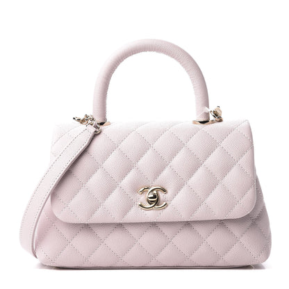 Chanel Caviar Quilted Mini Coco Handle Flap Lilas Lilac 1 of 10