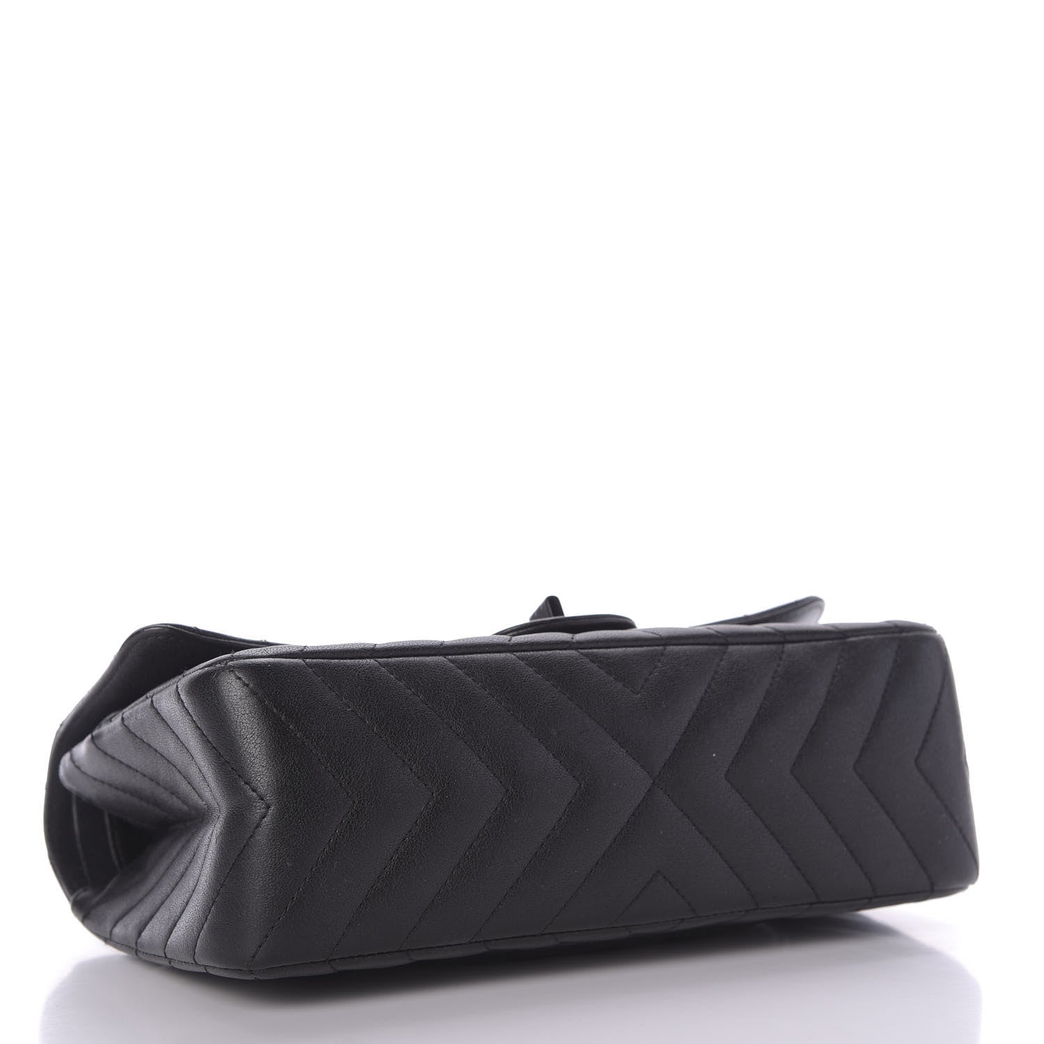 Chanel Sheepskin Chevron Quilted 2.55 Reissue 225 Double Flap So Black 4 of 9