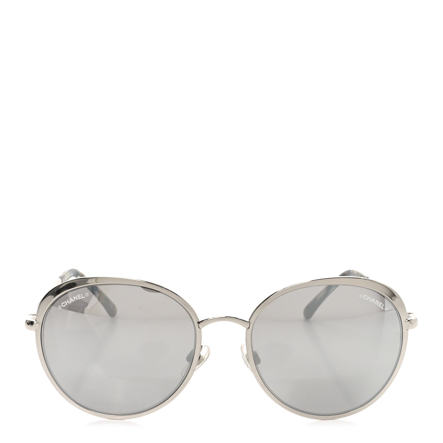 Chanel Round Spring Sunglasses 4206 Silver 2 of 6