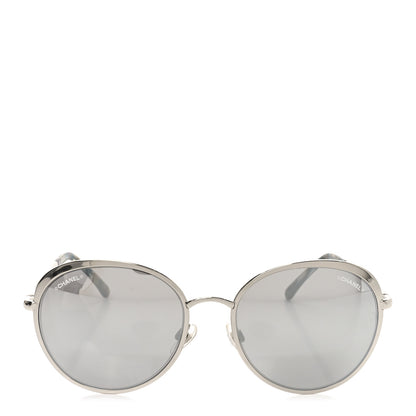 Chanel Round Spring Sunglasses 4206 Silver 2 of 6