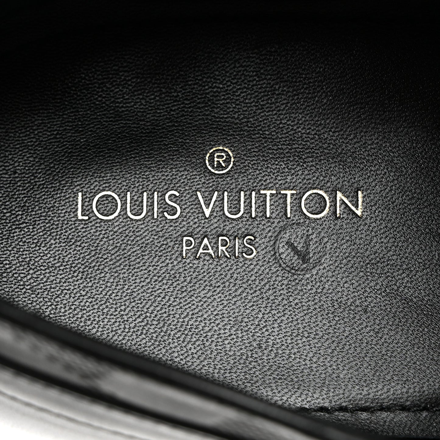 Glazed Calfskin Damier Embossed Haussmann Derby Lace Up Shoes 8 Black