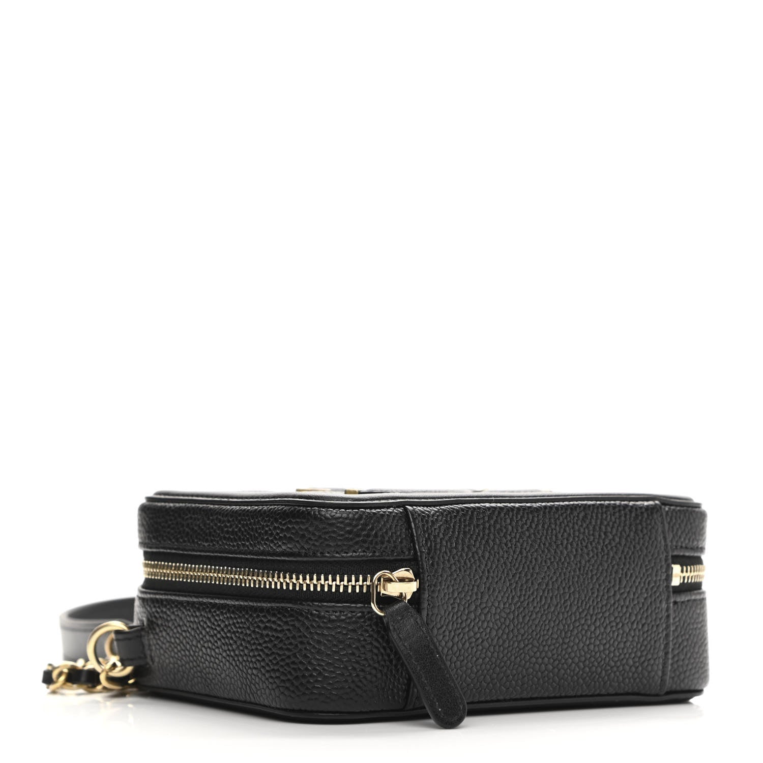 Chanel Caviar Quilted CC Filigree Vanity Clutch With Chain Black 4 of 11