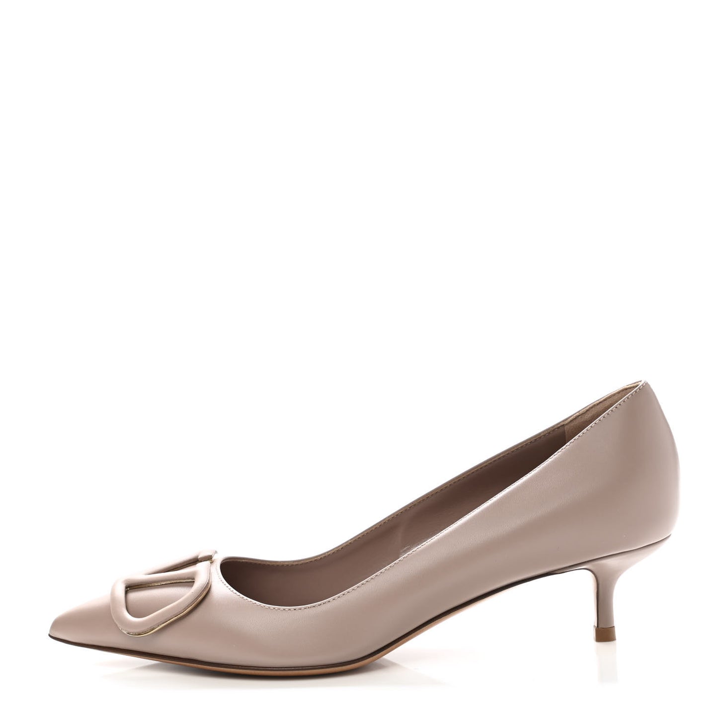 Calfskin Tonal Vlogo 45mm Pumps 35.5 Poudre