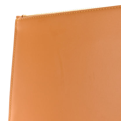 Saint Laurent Smooth Calfskin Zip Pouch Cheddar 8 of 10