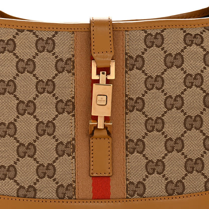 Gucci Monogram Web Small Jackie O Hobo Brown 8 of 14