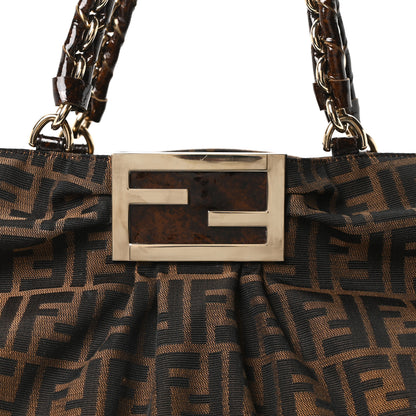 Fendi Zucca Mia Tote Tobacco 8 of 10