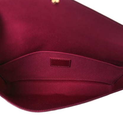 Louis Vuitton Vernis Felicie Chain Wallet Magenta 6 of 10