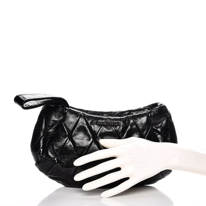 Miu Miu Vitello Shine Quilted Wristlet Nero Black 2 of 7