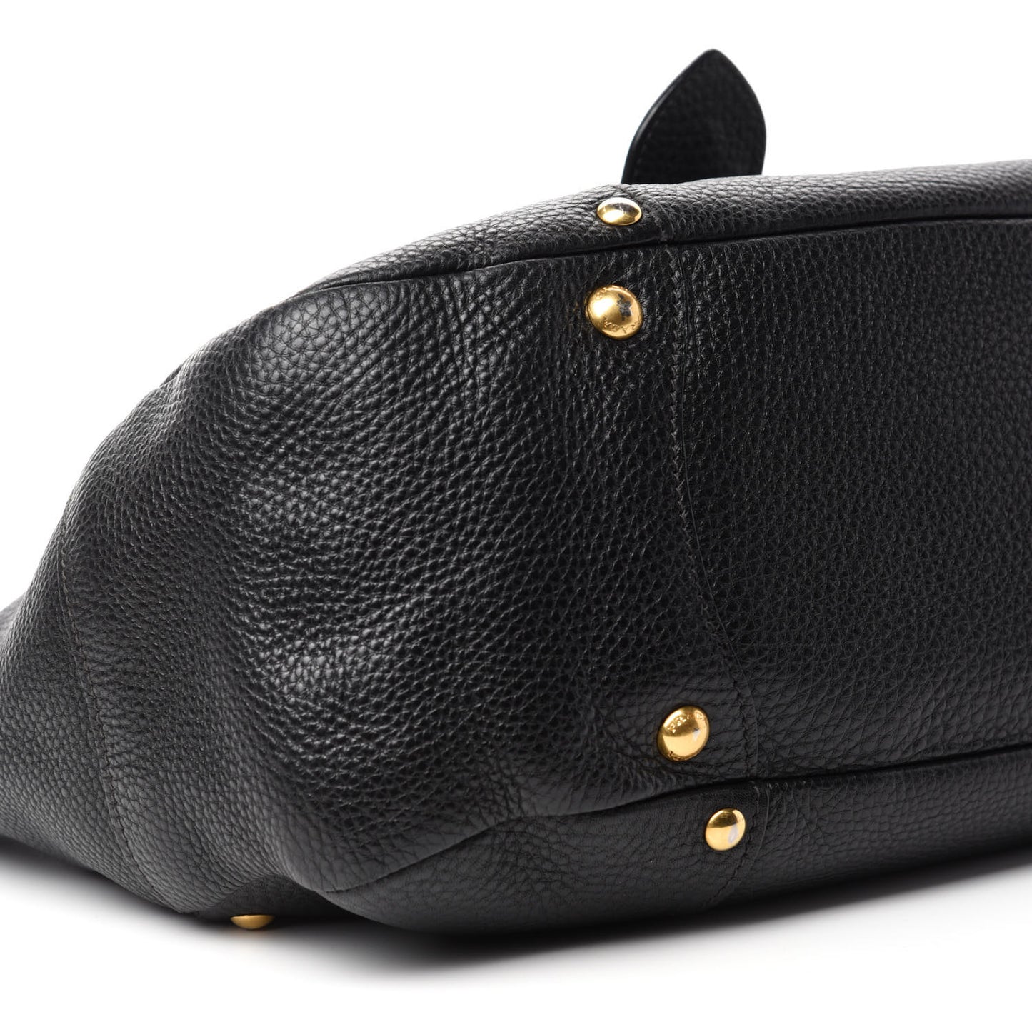 Vitello Daino Buckle Tote Black