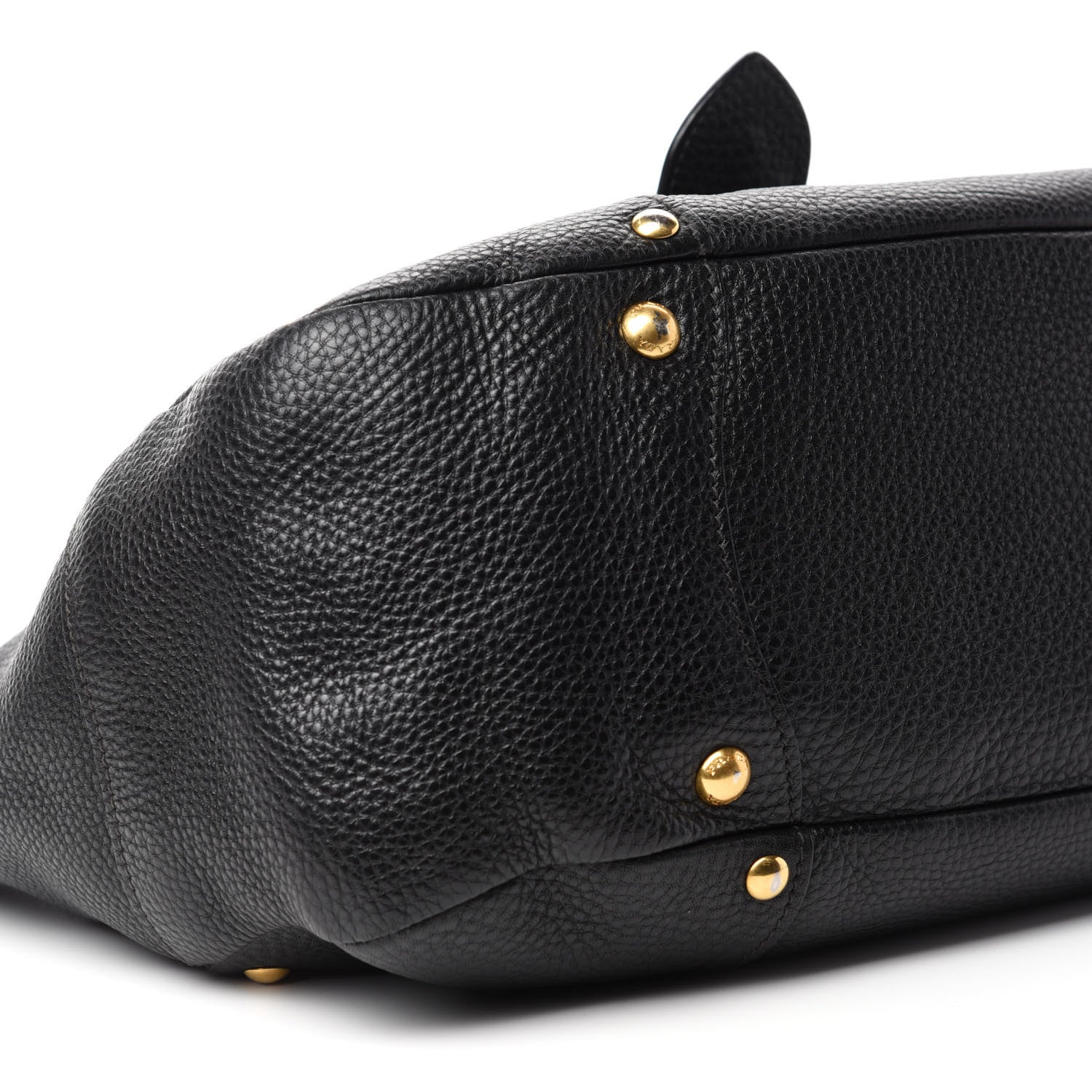 Prada Vitello Daino Buckle Tote Black 6 of 12