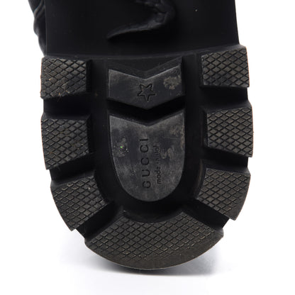 Gucci Nappa Frances GG Matelasse Platform Combat Boots 42 Black 7 of 10