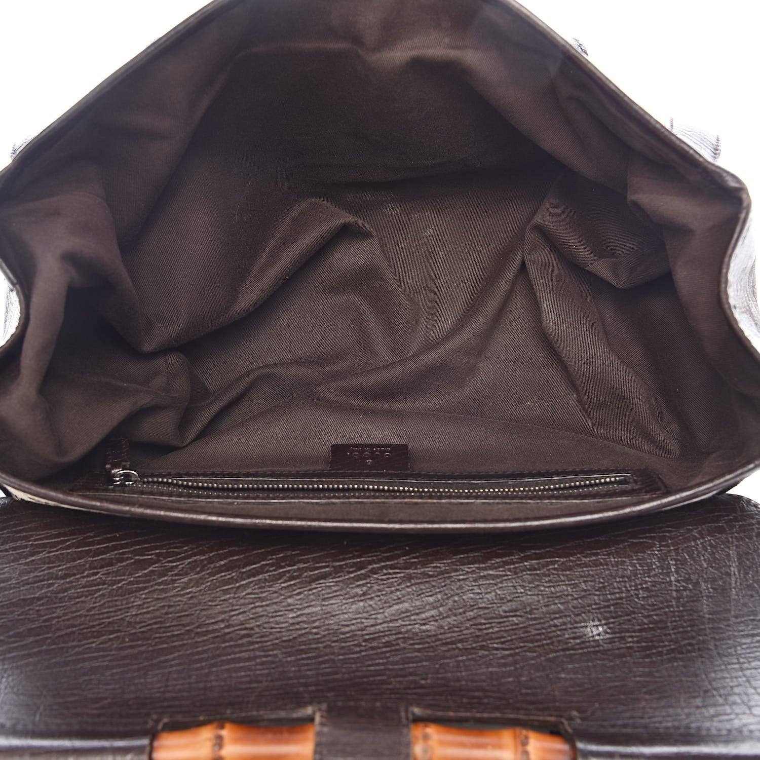 Gucci Monogram Bamboo Bullet Bag Dark Brown 5 of 22