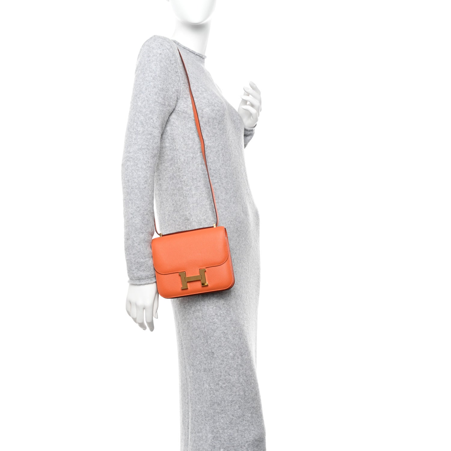 Hermes Epsom Constance 18 Orange 2 of 11