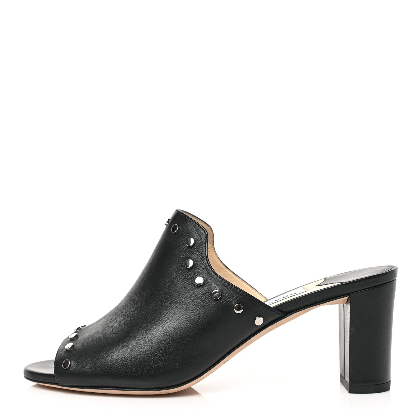 Nappa Myla 65 Mule Sandals 38 Black