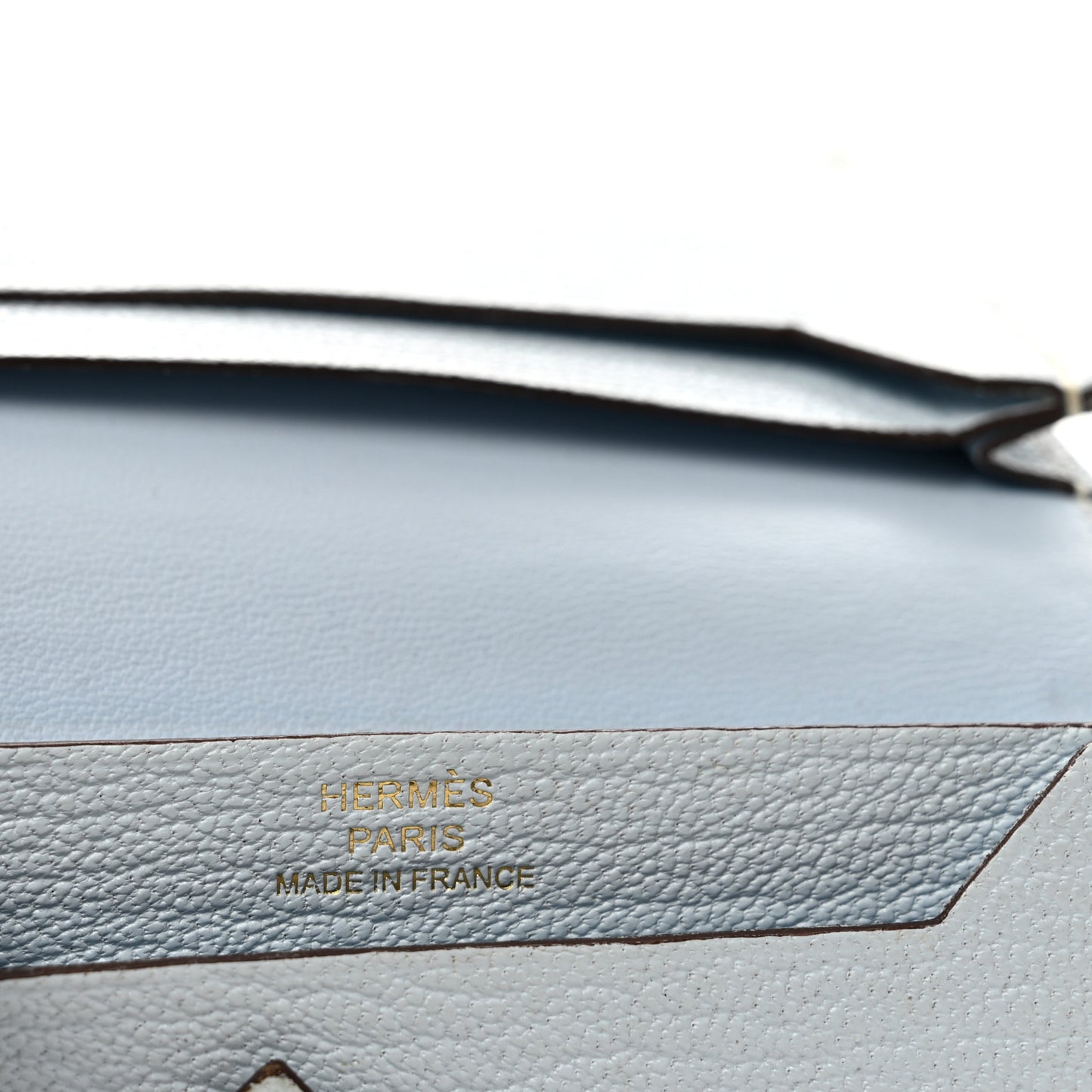 Chevre Mysore Bearn Card Holder Wallet Bleu Brume