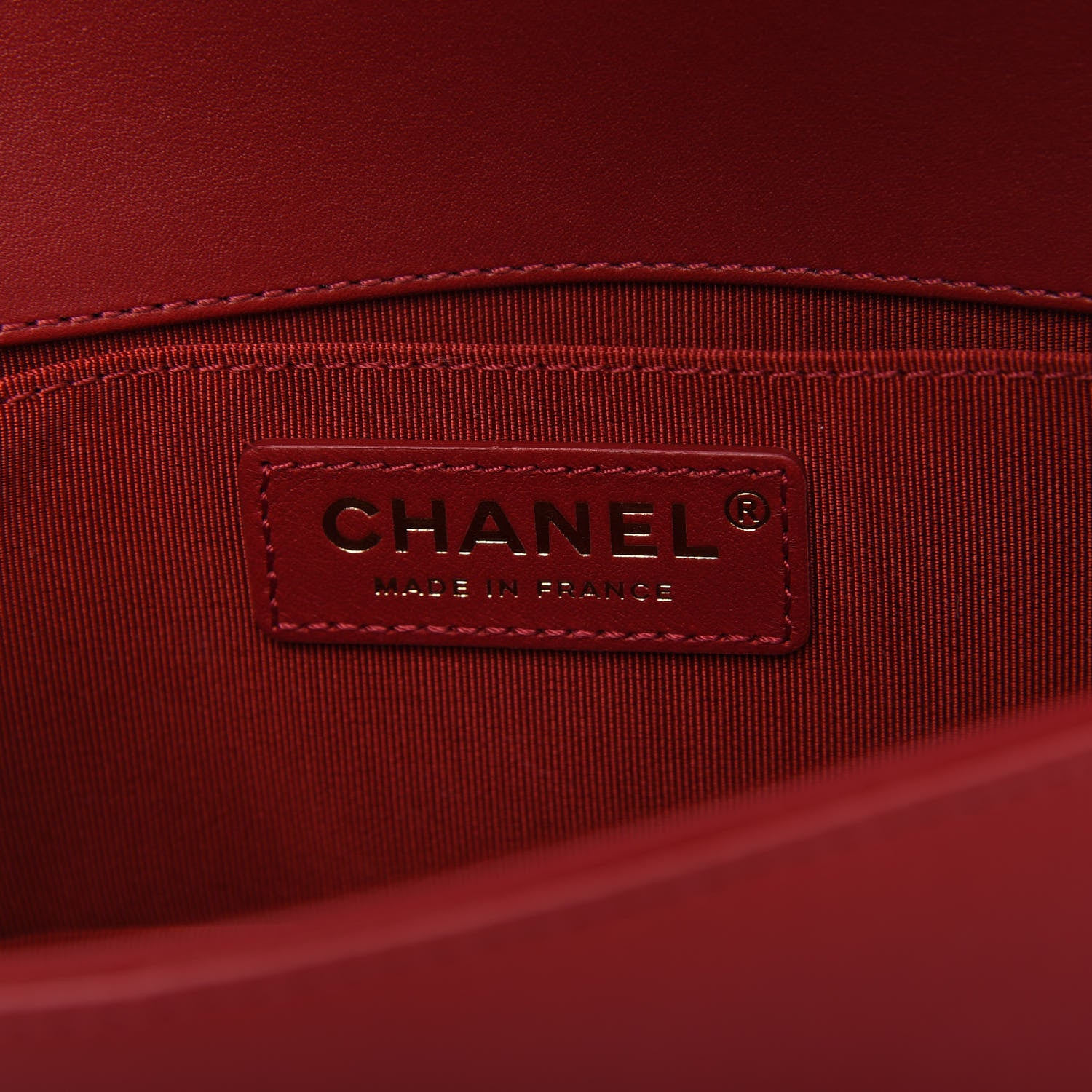 Chanel Calfskin Quilted Small Boy Logo Top Handle Flap Red 8 of 11