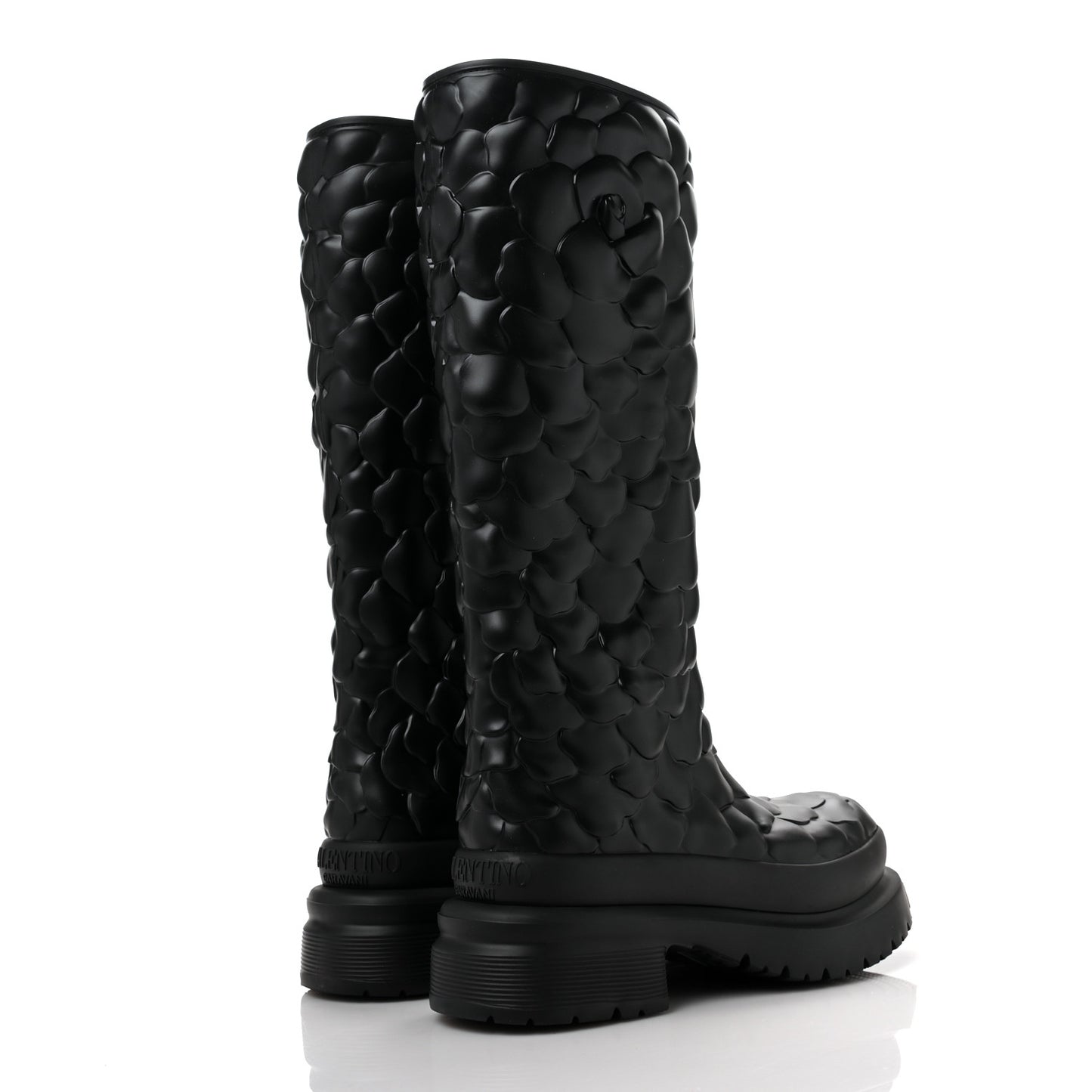 Rubber Atelier 03 Rose Edition 30/50mm Tall Rainboots 38 Black