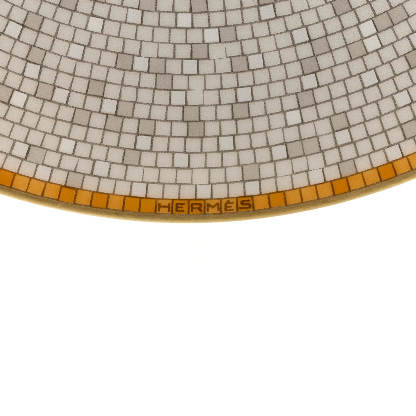 Porcelain Mosaique Au 24 Gold Coffee Cup and Saucer Set of 2